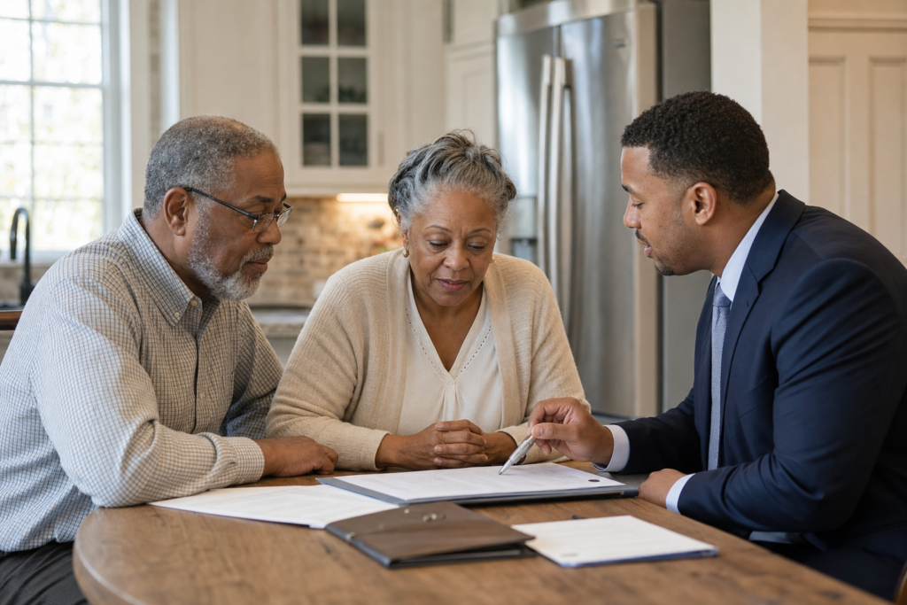 South Carolina Families: 7 Smart Ways to Plan for Funeral Costs - South Carolina family reviewing funeral planning and final