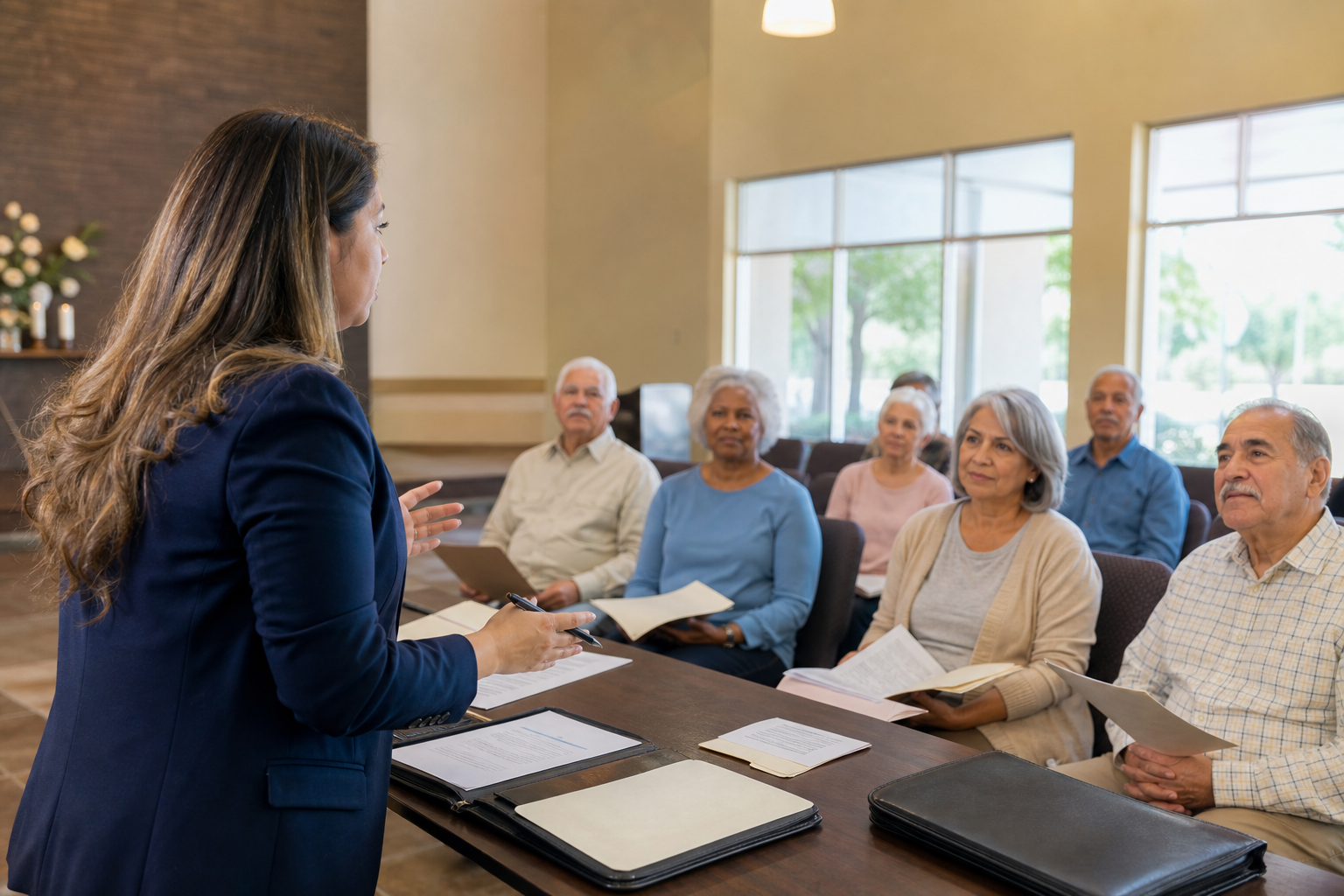South Carolina Families: 7 Smart Ways to Plan for Funeral Costs - South Carolina seniors attending a community seminar on fun